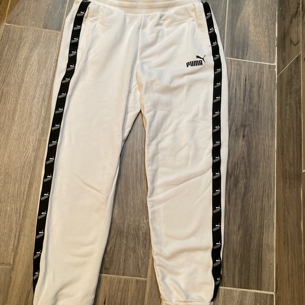 Women’s White Puma Pants | Size Small